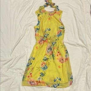 New York & Co Floral Halter Dress